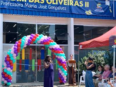 naugurado no s&#225;bado, CEIM Jardim das Oliveiras II Maria Jos&#233; Gon&#231;alves